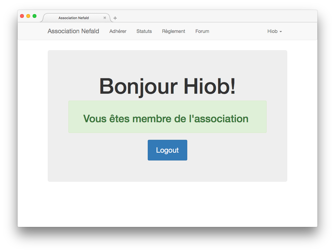Vue du site de l'association
